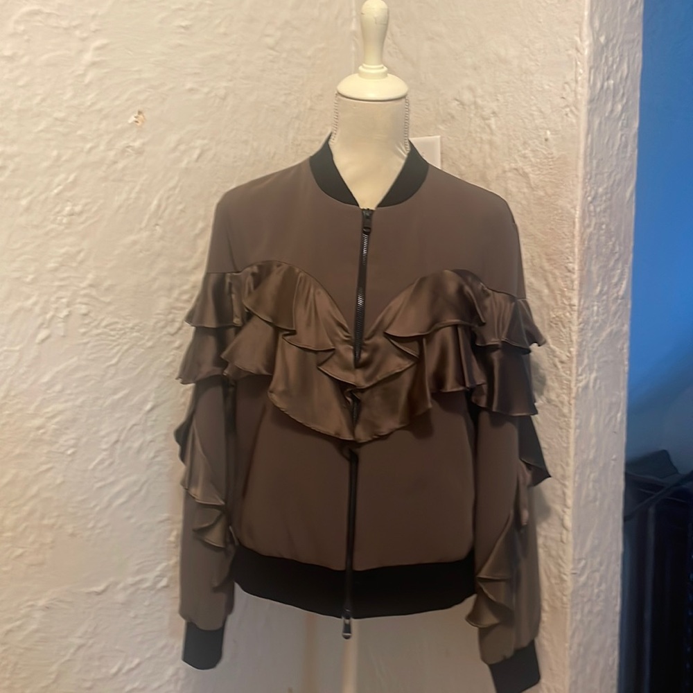 CINQ A SEPT silk jacket!